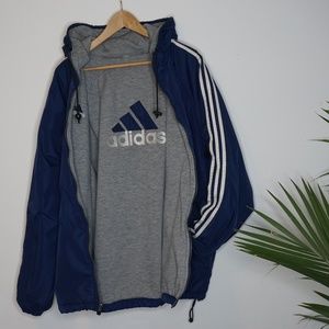 Vintage Reversible Adidas nylon jacket